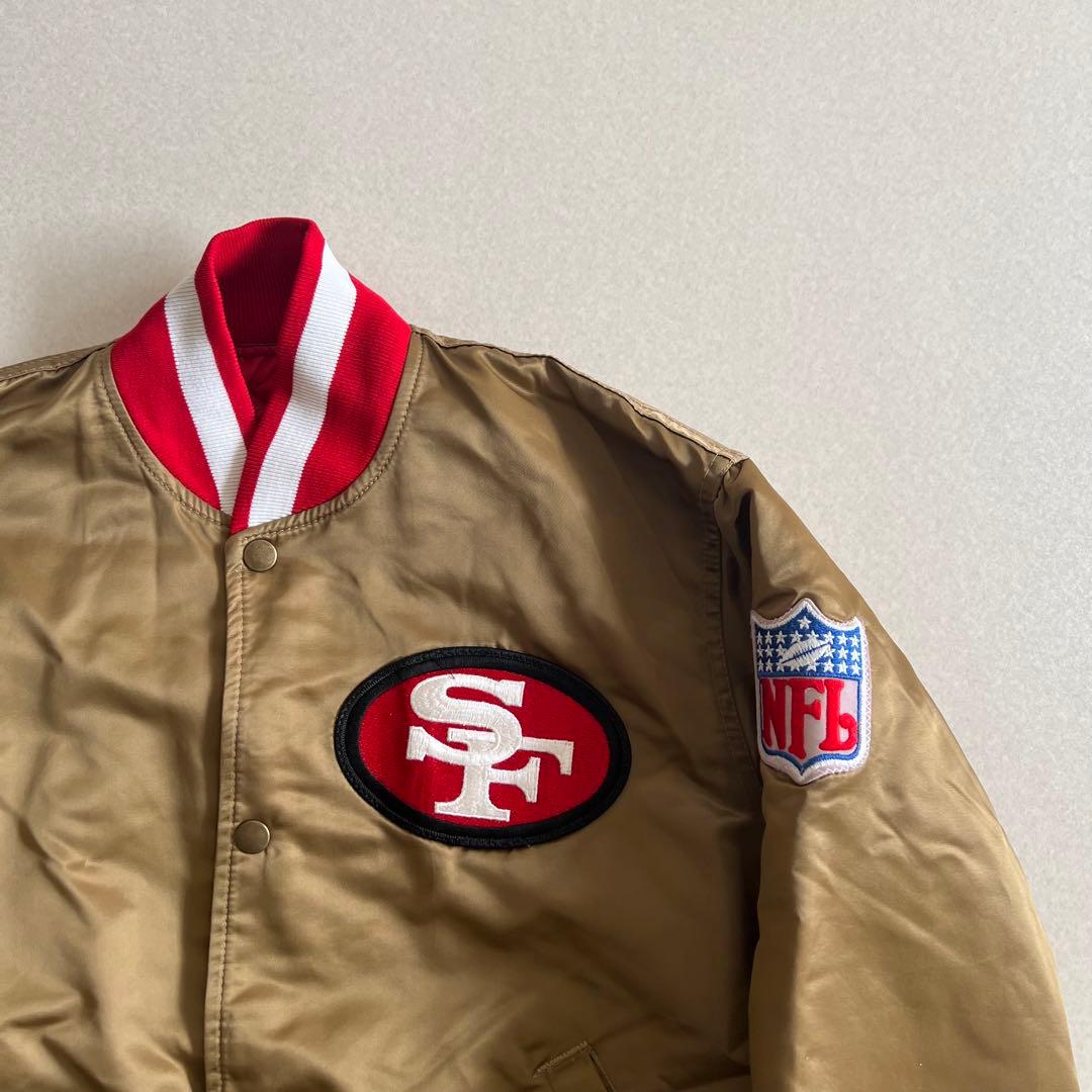 スターター 90s NFL 49ers アワードジャケット スタジャン 希少古着