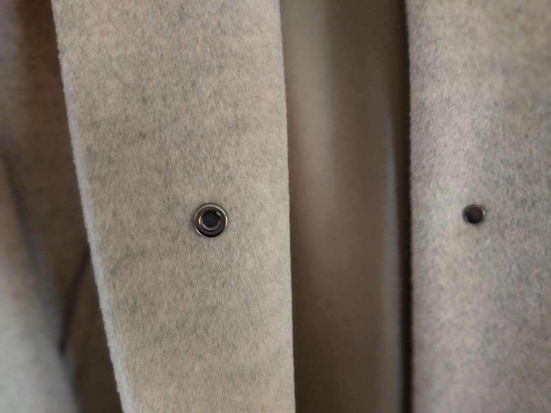 【IENA】イエナ ロングスリット ノーカラーコート ナチュラル 36