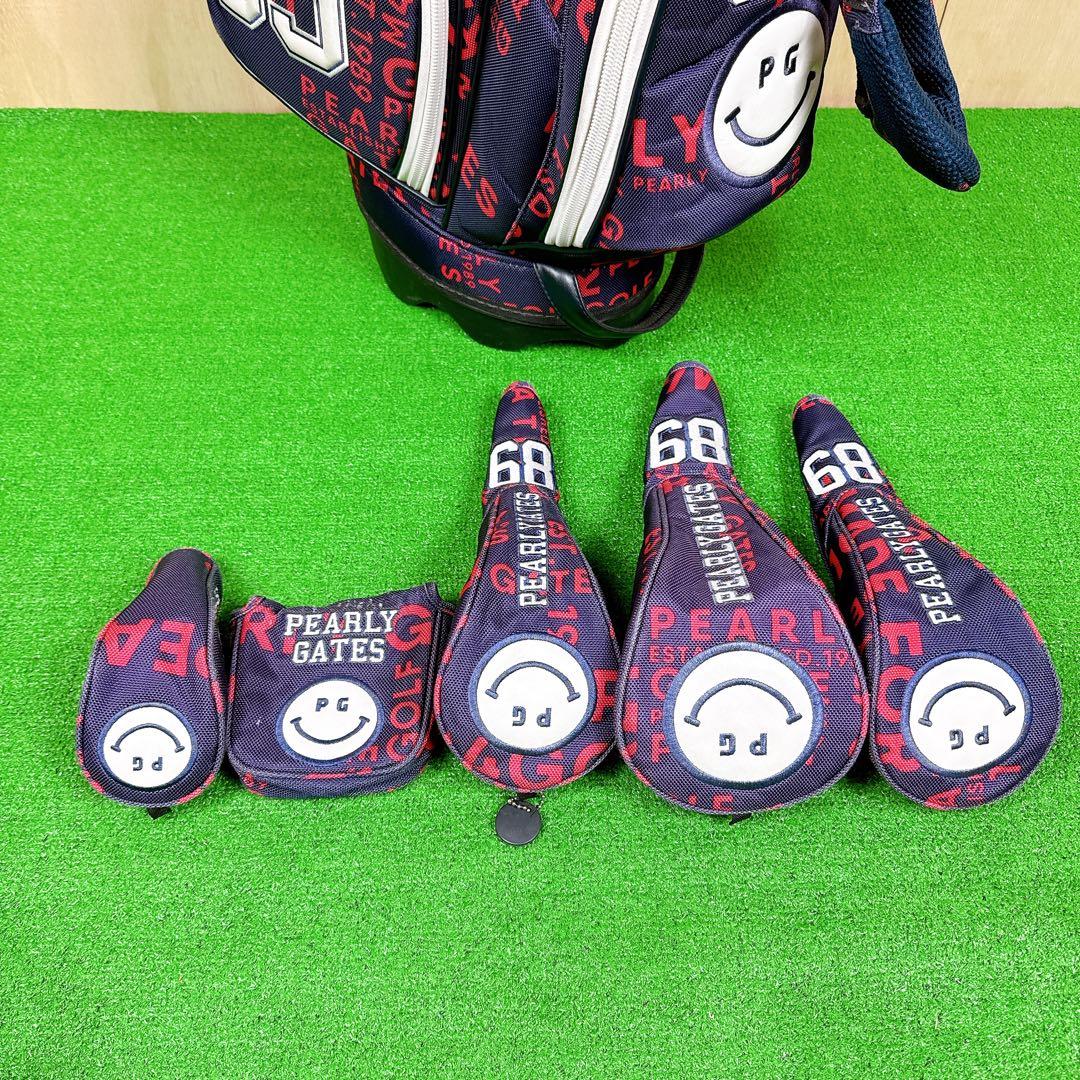 PEARLYGATES キャディバッグ スタンド式 ヘッドカバー付き 6分割