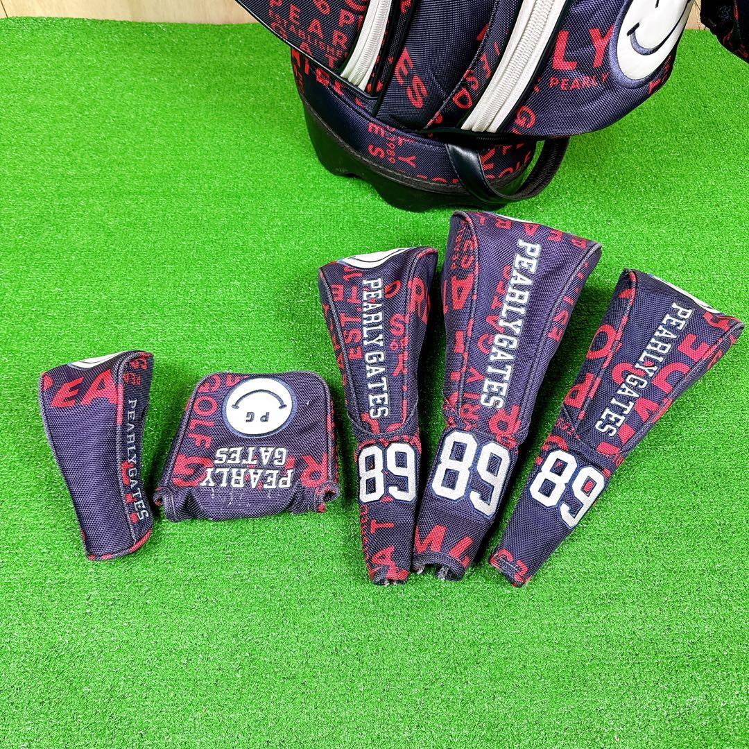 PEARLYGATES キャディバッグ スタンド式 ヘッドカバー付き 6分割