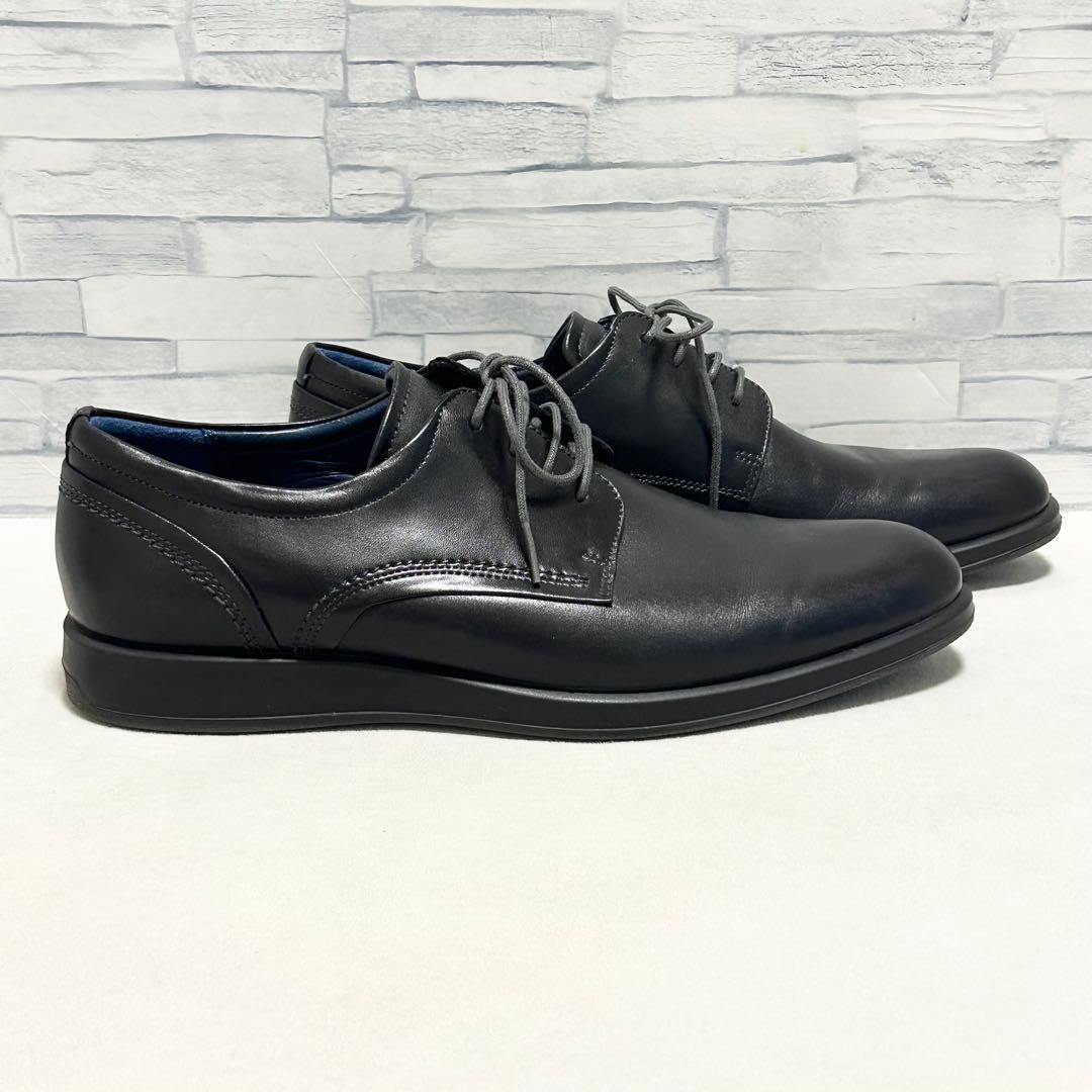 ecco エコー レザーシューズ プレーントゥ レースアップ 外羽根 【43】