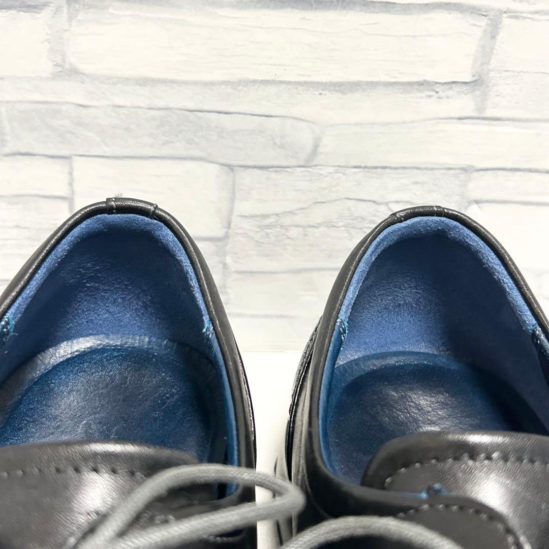 ecco エコー レザーシューズ プレーントゥ レースアップ 外羽根 【43】