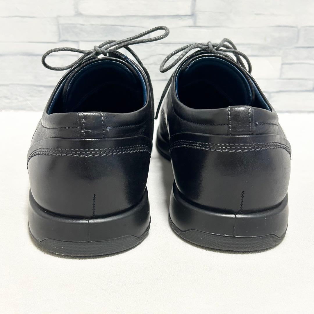 ecco エコー レザーシューズ プレーントゥ レースアップ 外羽根 【43】
