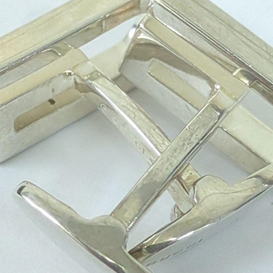 グッチ カフス シルバー カフリンクス Ｇモチーフ ロゴ SV925 イタリア製