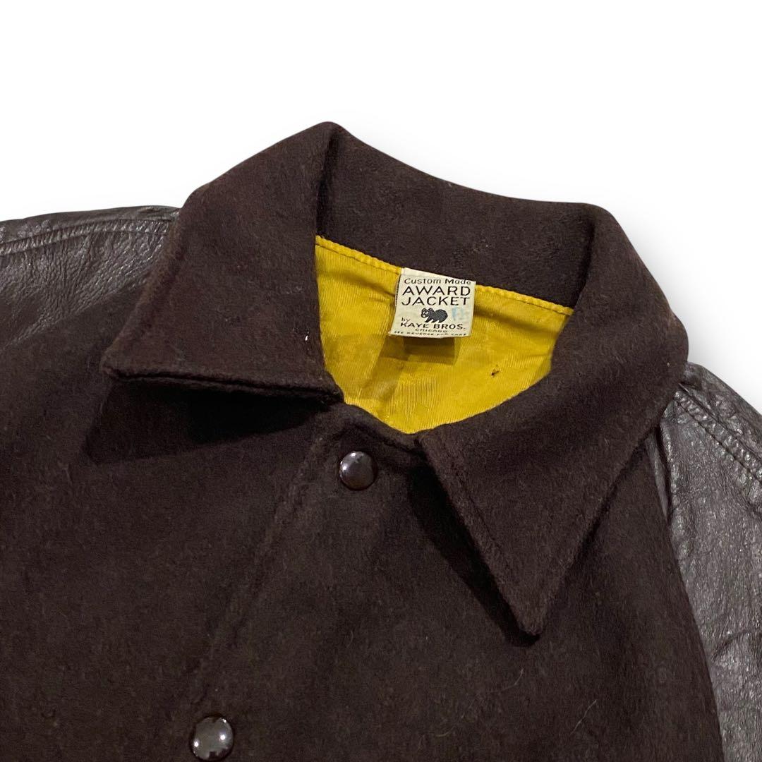 70s- KAYE BROS スタジャン　ロンスタ　チェーンステッチ