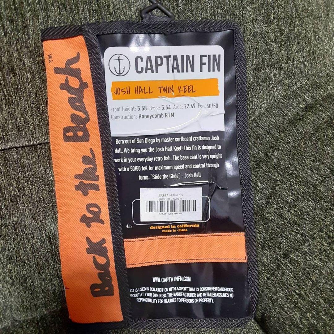 希少キャプテンフィンJOSH HALL TWIN KEEL フィン 2枚セット