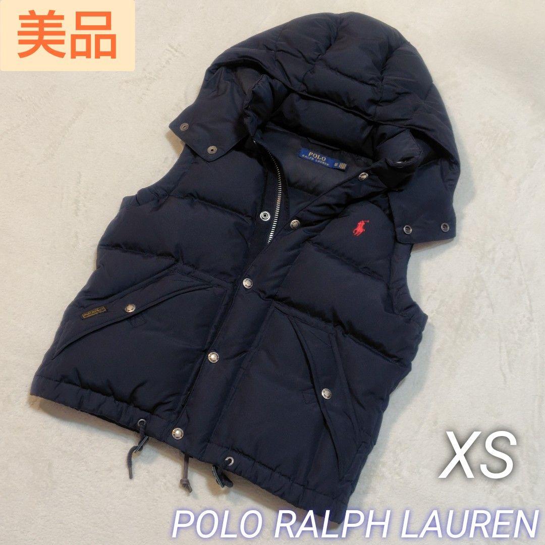 【美品】ポロラルフローレン ダウンベスト 黒 2way ポニー刺繍 人気モデル