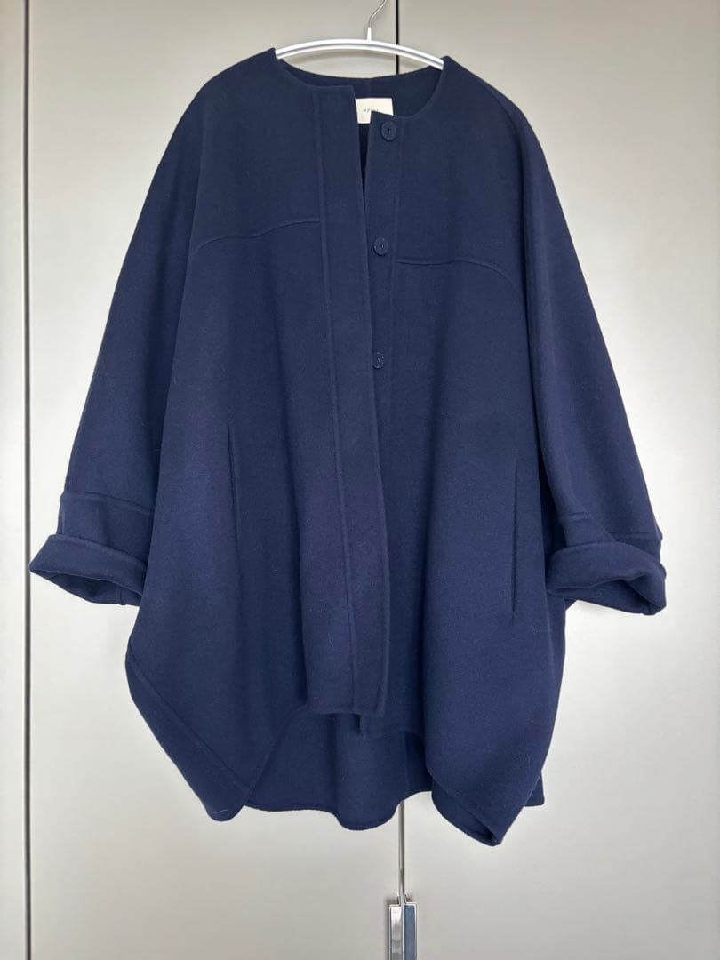 【美品】LE PHIL コート　サイズ0 紺