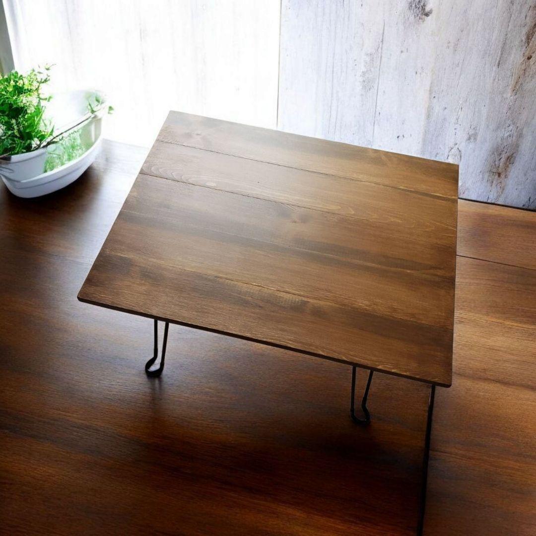 新生活を彩る/古材風/折り畳み/ローテーブル