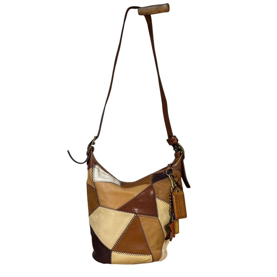 美品　COACH パッチワーク　リミテッドエディション　スターレザータグ付