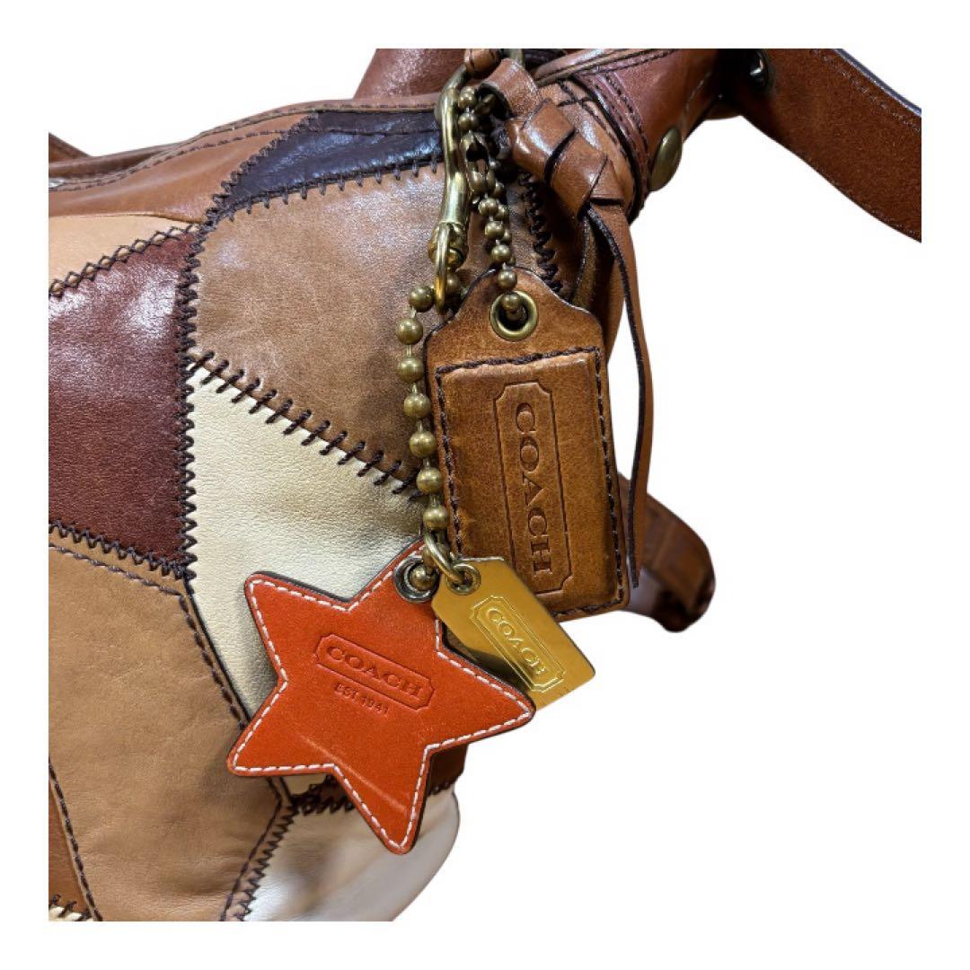 美品　COACH パッチワーク　リミテッドエディション　スターレザータグ付