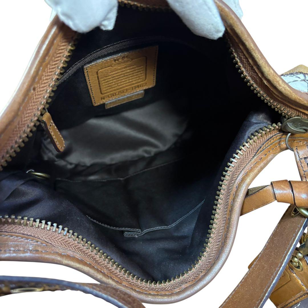 美品　COACH パッチワーク　リミテッドエディション　スターレザータグ付