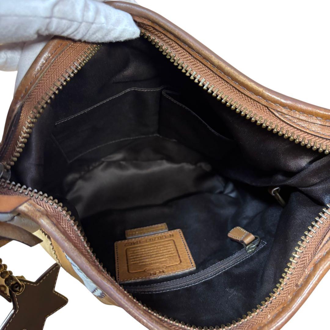 美品　COACH パッチワーク　リミテッドエディション　スターレザータグ付