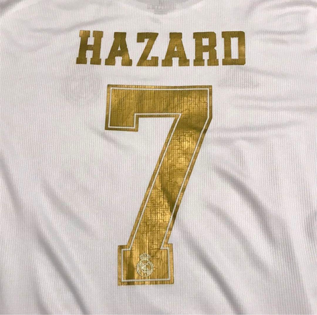 アディダス　レアルマドリード　レプリカ半袖サッカーユニフォーム　アザール