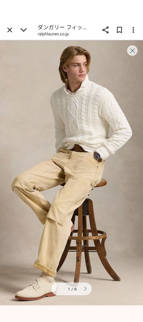 【新品】ラルフローレンダンガリー フィット ポロカントリー カーペンターパンツ