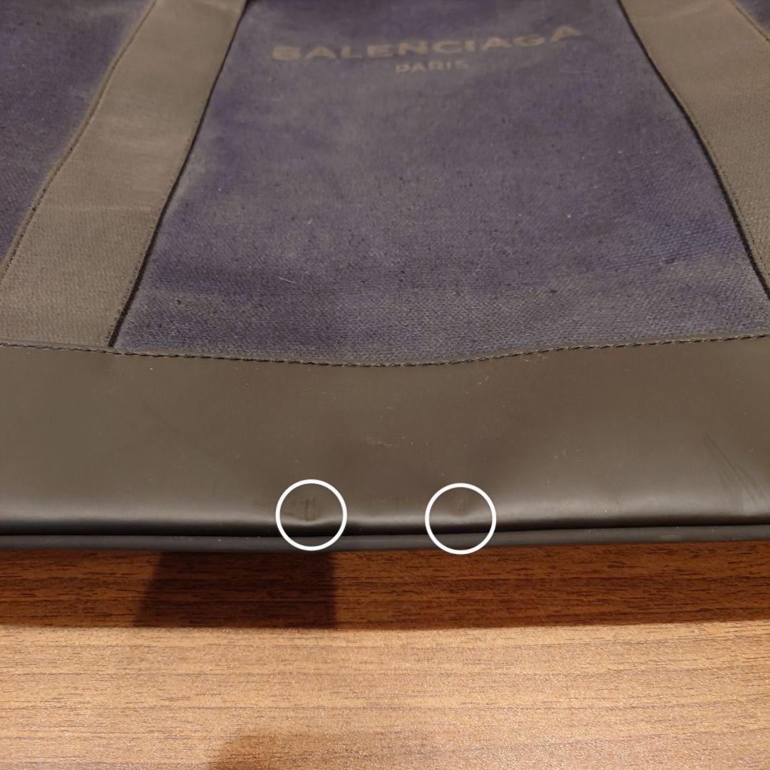 BALENCIAGA ネイビー ブラック トートバッグ