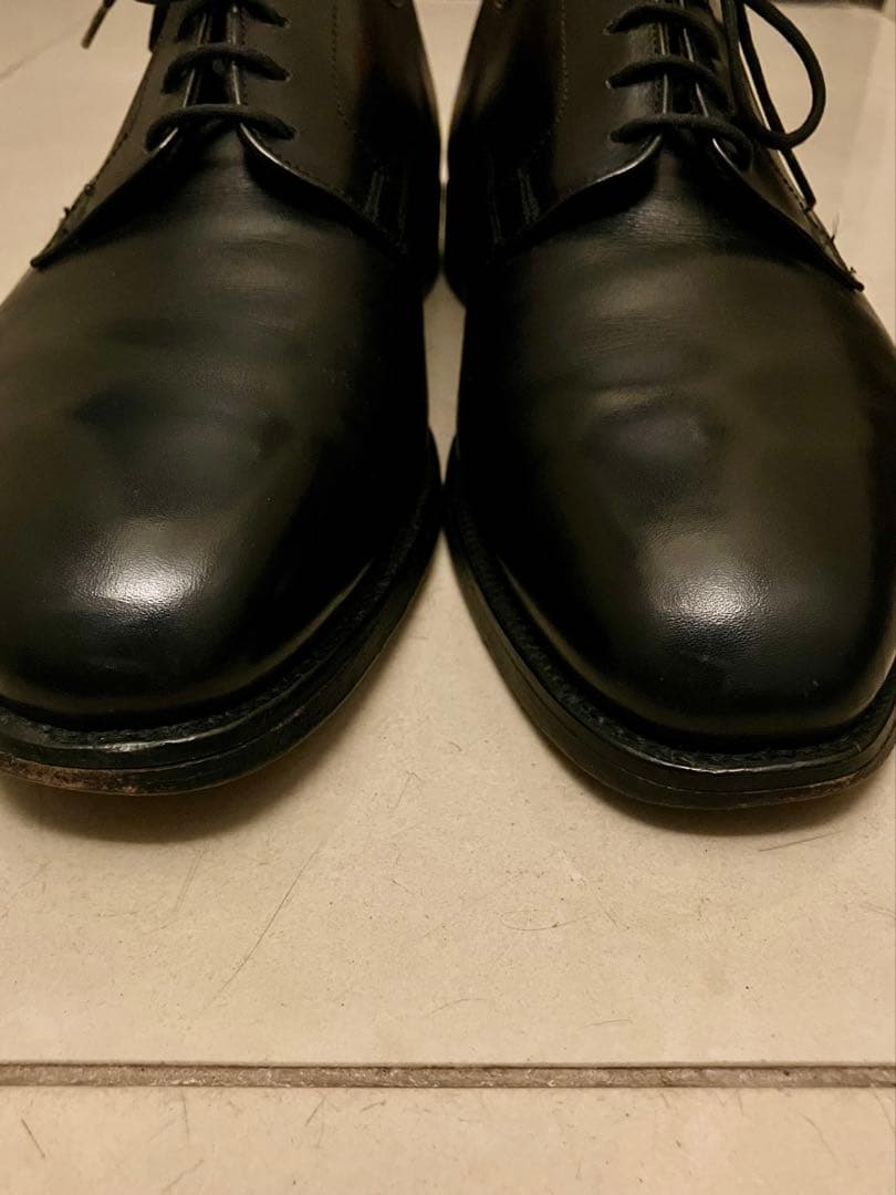 【一生モノ！トリッカーズ】プレーントゥ・8h・黒表革