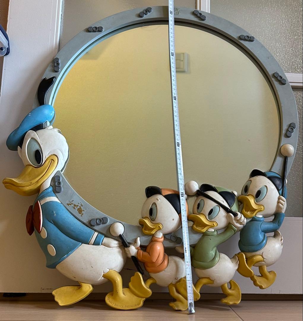 アンティーク　Disney ドナルドダック ミラー 約63cm