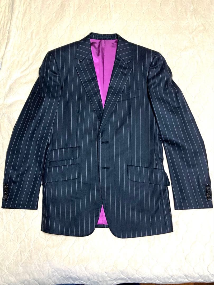 美品　paul smith スーツ　Lサイズ　2B ブラックストラップ