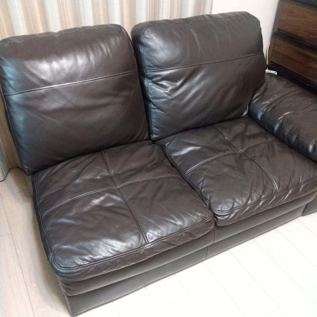 あと1/2 送料込 ニトリ コーナーソファ カウチソファ ダークブラウン