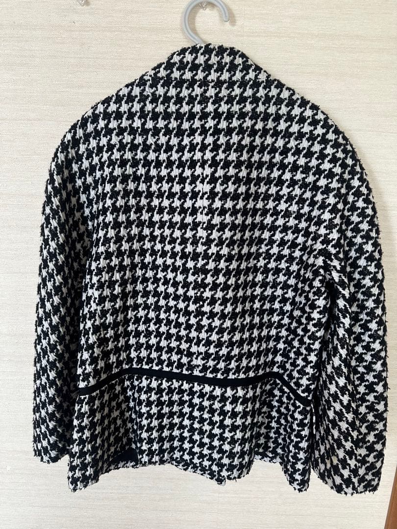 フェラガモ　ジャケットコート　千鳥格子　44