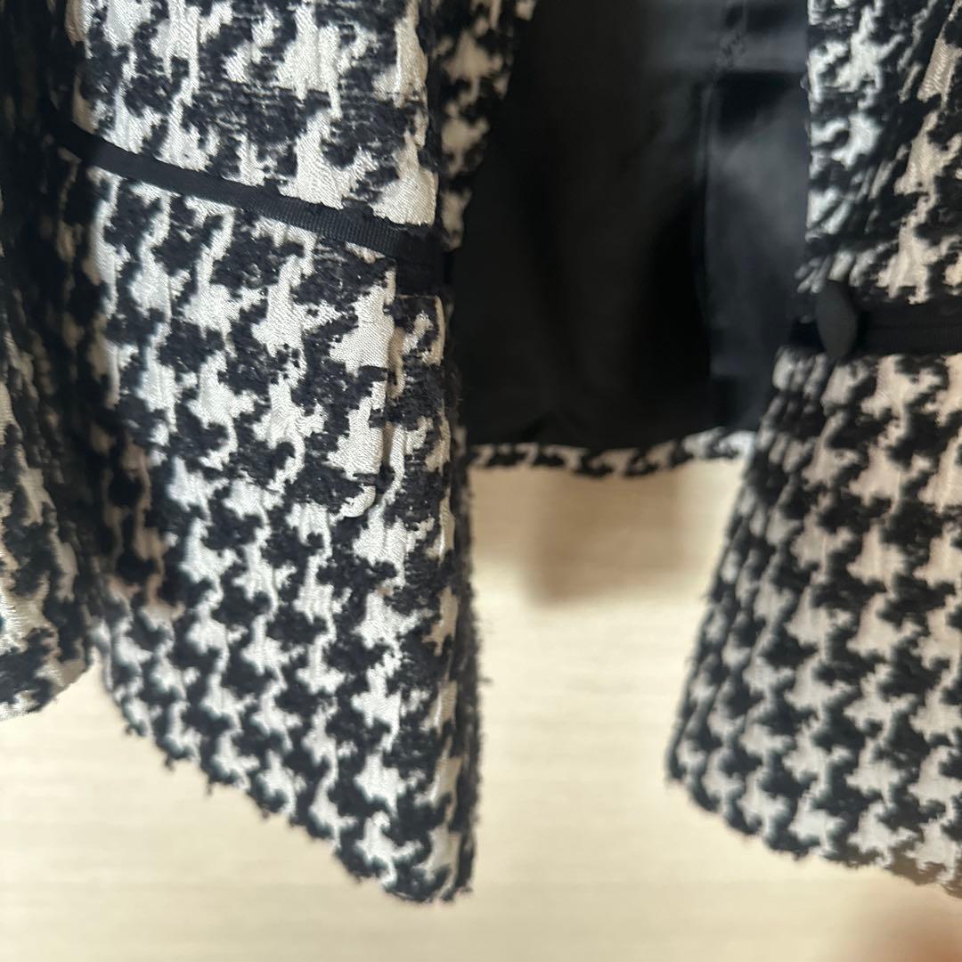 フェラガモ　ジャケットコート　千鳥格子　44