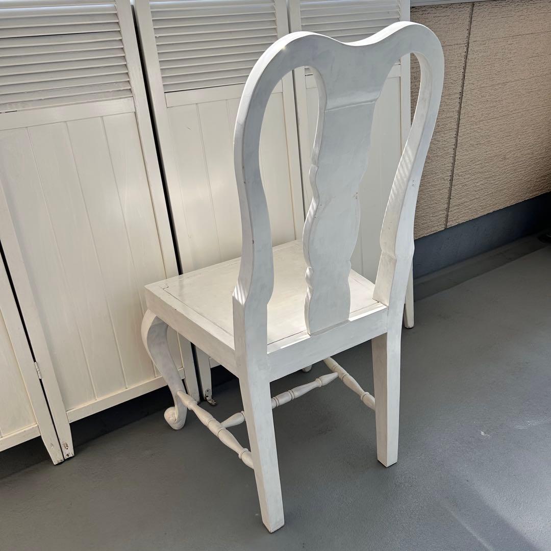 ロココ調　猫脚　ホワイト　チェア