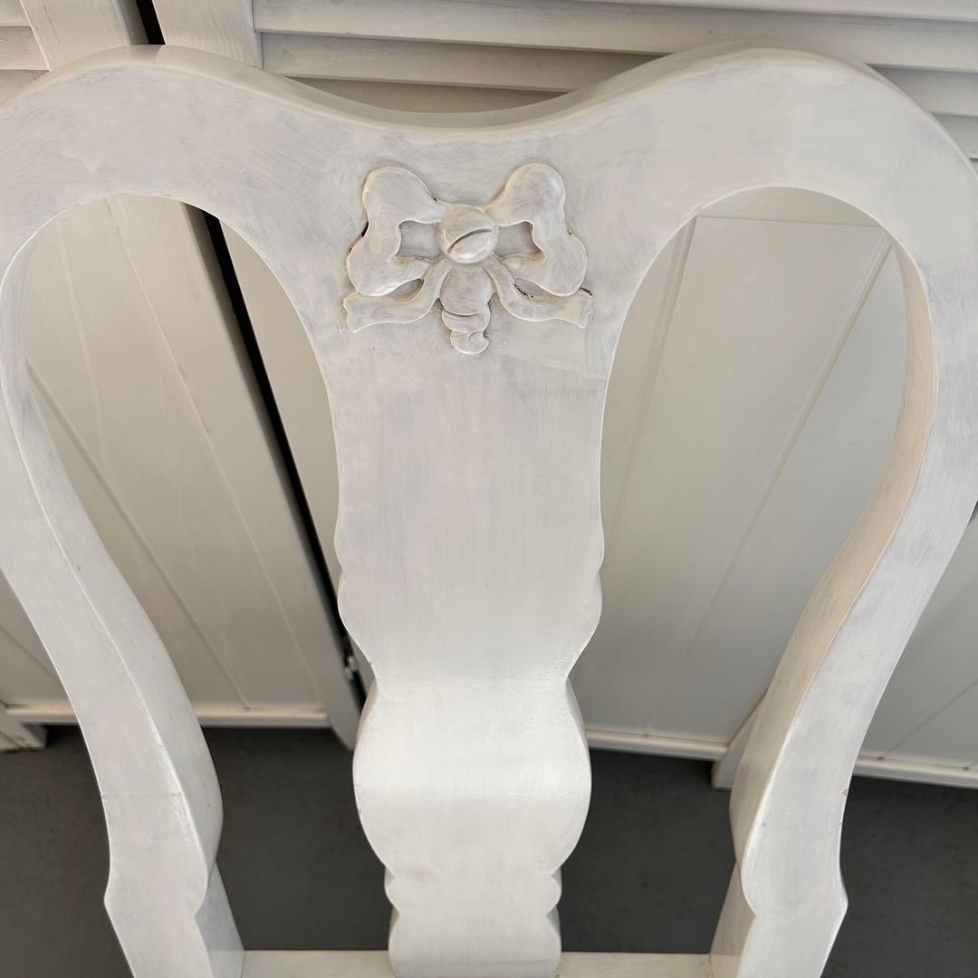 ロココ調　猫脚　ホワイト　チェア