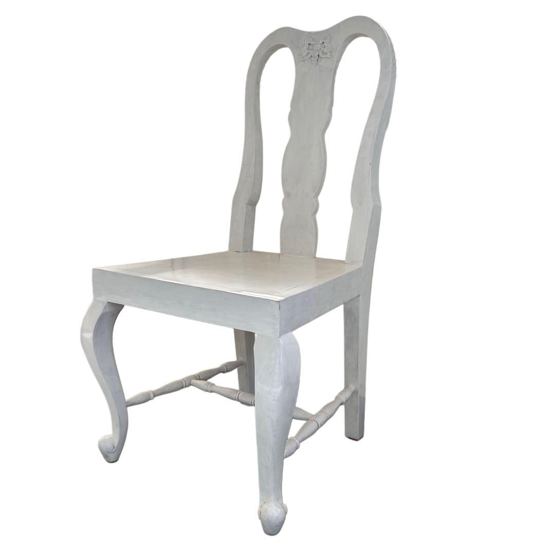 ロココ調　猫脚　ホワイト　チェア