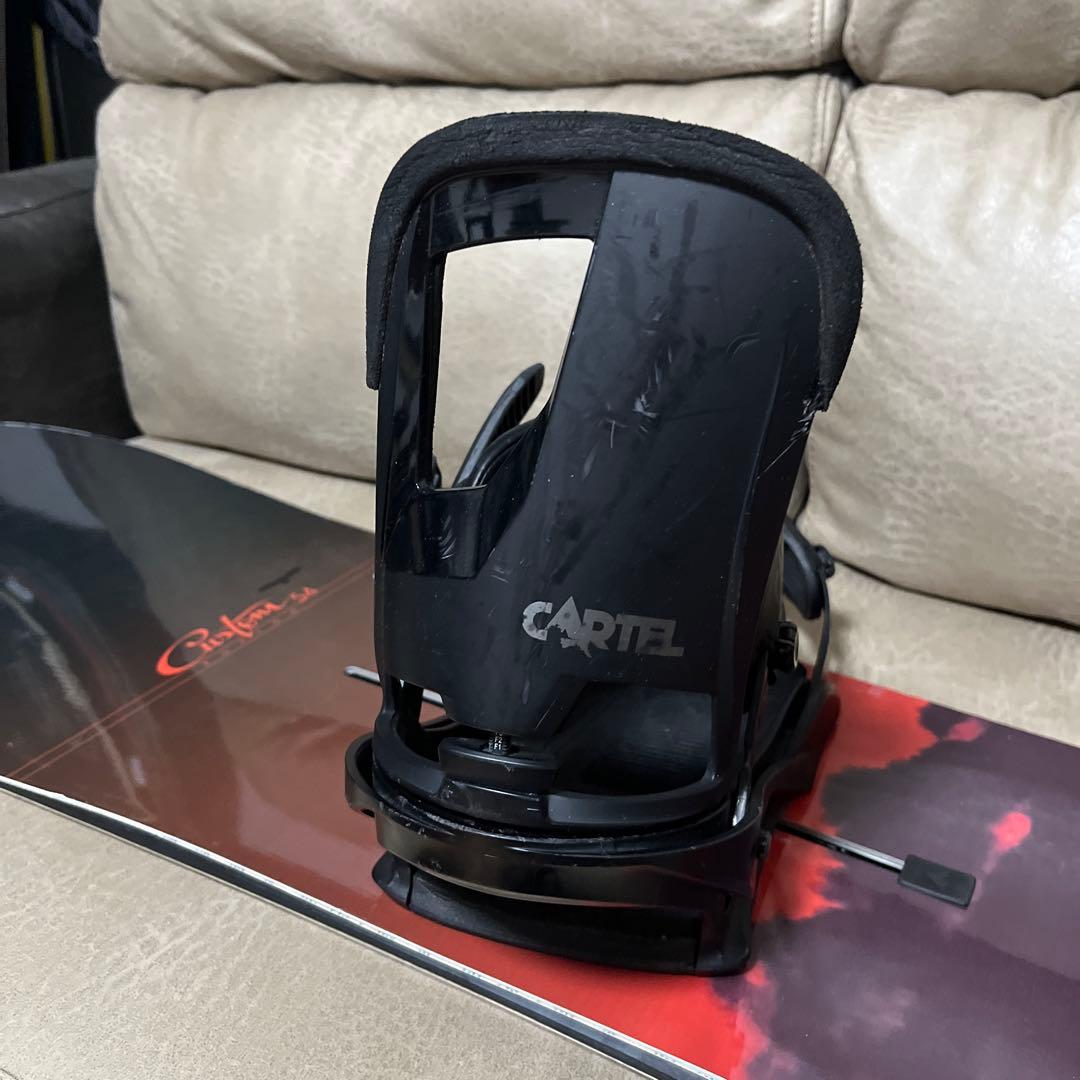 BURTON CUSTOM FV 154 × BURTON CARTEL M