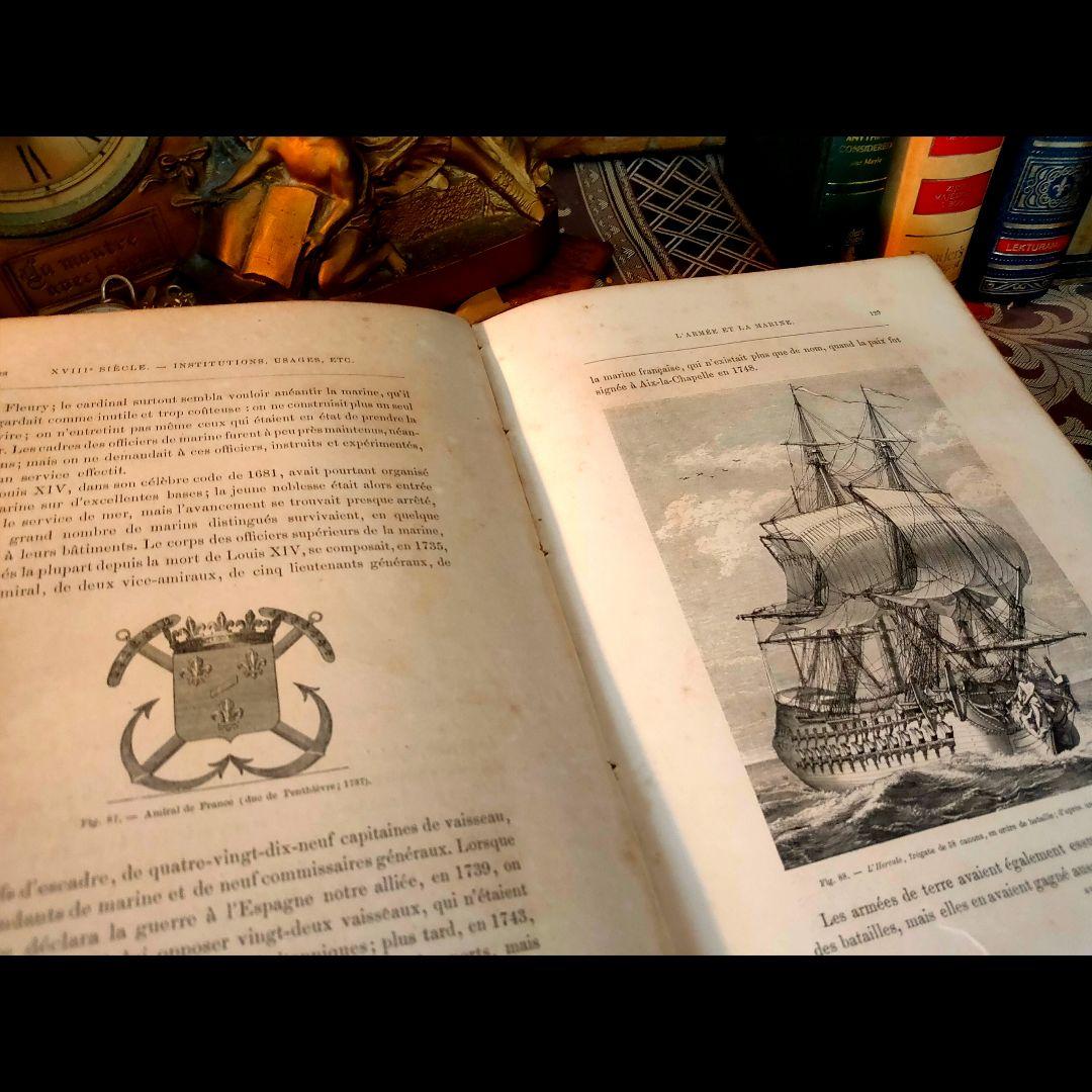 ⭐超希少⭐️２９cm【フランス製の古い洋書】革製の高級感度ある洋古書 １冊