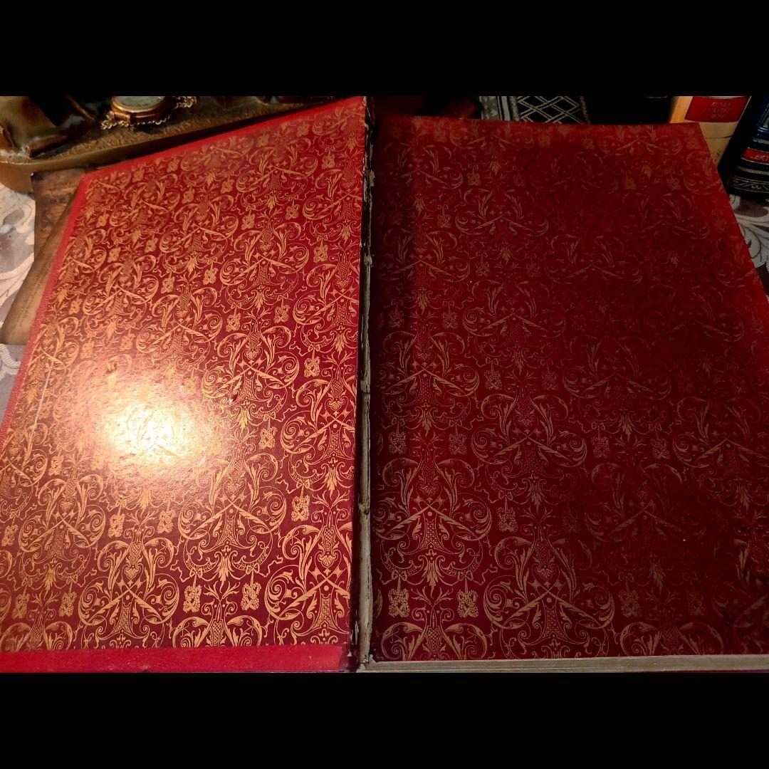 ⭐超希少⭐️２９cm【フランス製の古い洋書】革製の高級感度ある洋古書 １冊