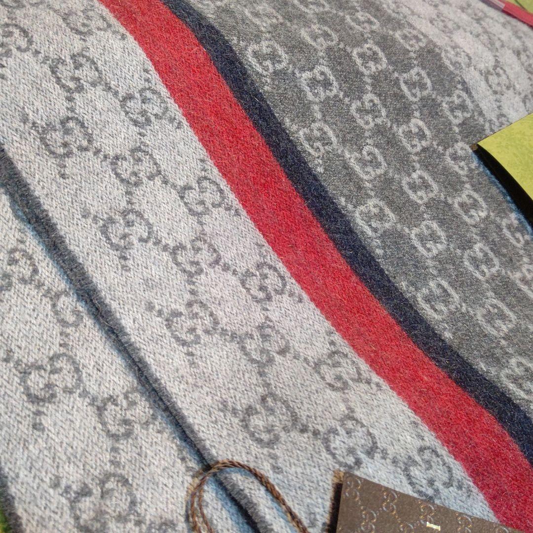 ❤新品箱袋付き❤GUCCI マフラーショール ストール❤カシミア❤赤