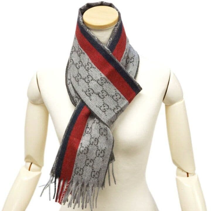 ❤新品箱袋付き❤GUCCI マフラーショール ストール❤カシミア❤赤