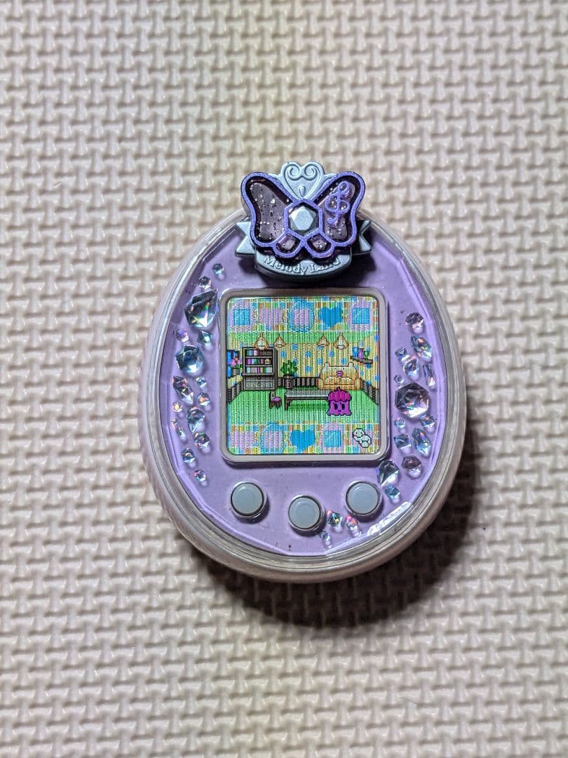 たまごっちピース　デコピアス メロディーランド　パープル✖️ピンク