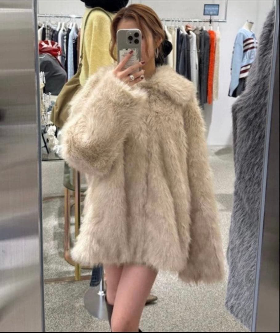 BIG COLLAR FUR COAT ビッグカラー ファーコート