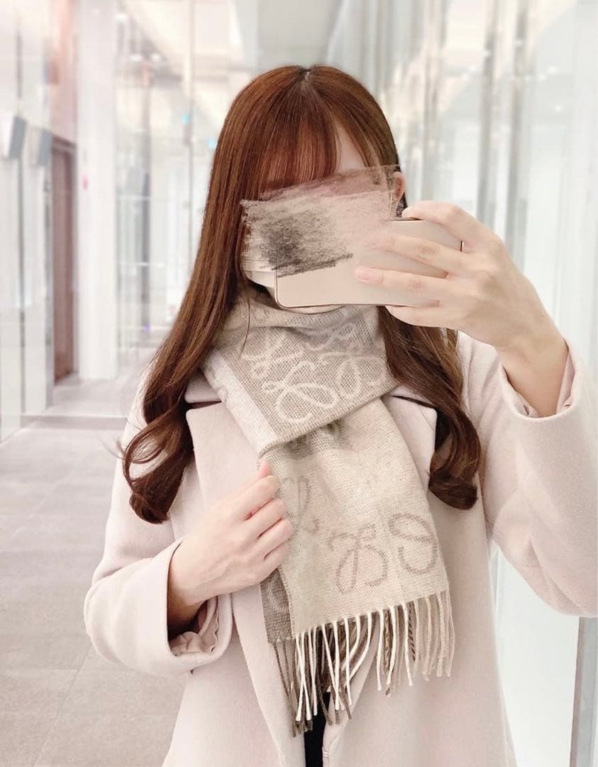 ロエベ ストール チェッカーボード