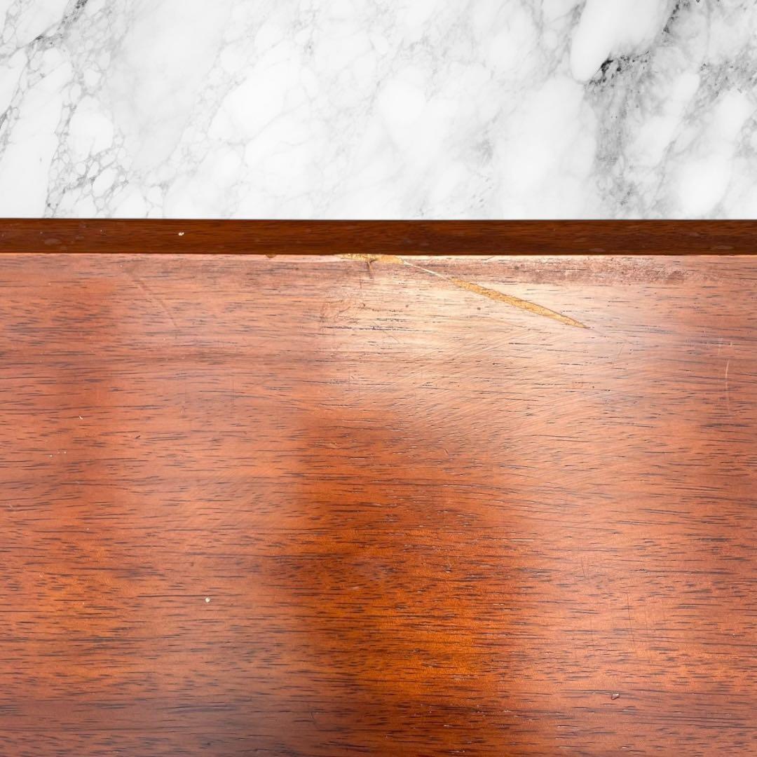 アンティーク調 デスク 幅約120cm 木製 引き出し付き 作業台 机 テーブル