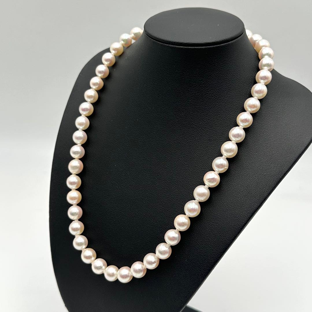 照り強✨ 大粒 あこや パール ネックレス 真珠 レディース アクセサリー sv