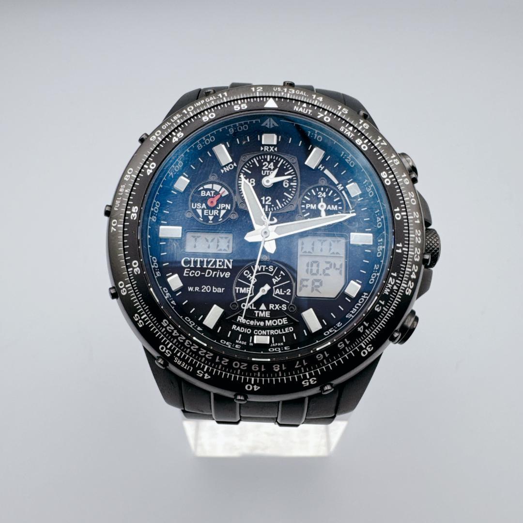 【美品】 CITIZEN プロマスター スカイ ナビホーク U600　ガンメタル