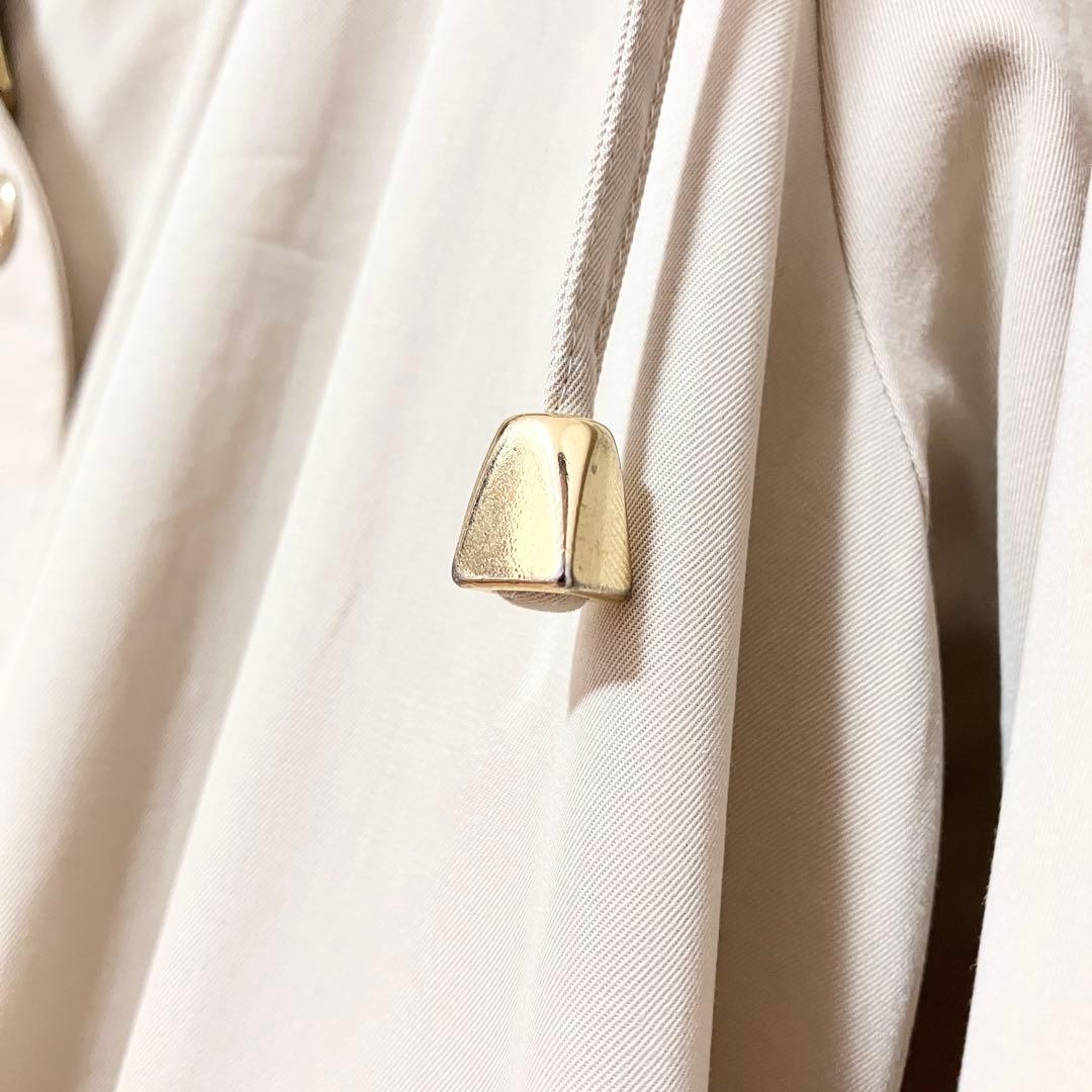 バーバリー 金ボタン ロングコート フード ノバチェック 金タグ ホースロゴ