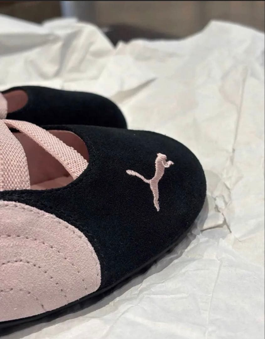 新品未使用 PUMAスピードキャット バレエ 黒 メアリージェーン 23cm