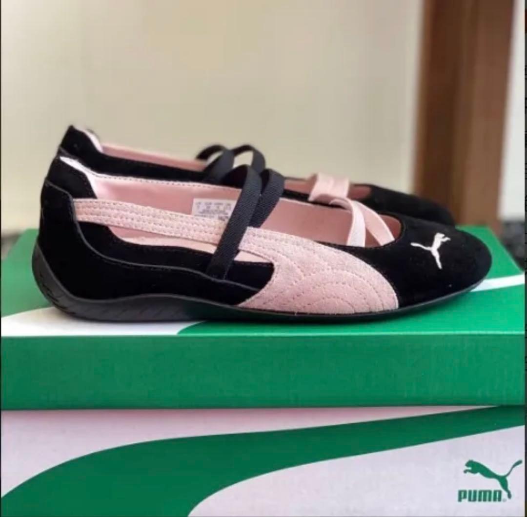 新品未使用 PUMAスピードキャット バレエ 黒 メアリージェーン 23cm