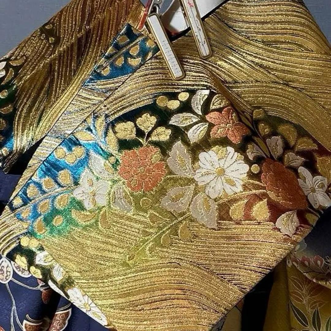 振袖フルセット　山本寛斎　高身長　幅広　手描友禅　成人式振袖　振袖　裄丈68