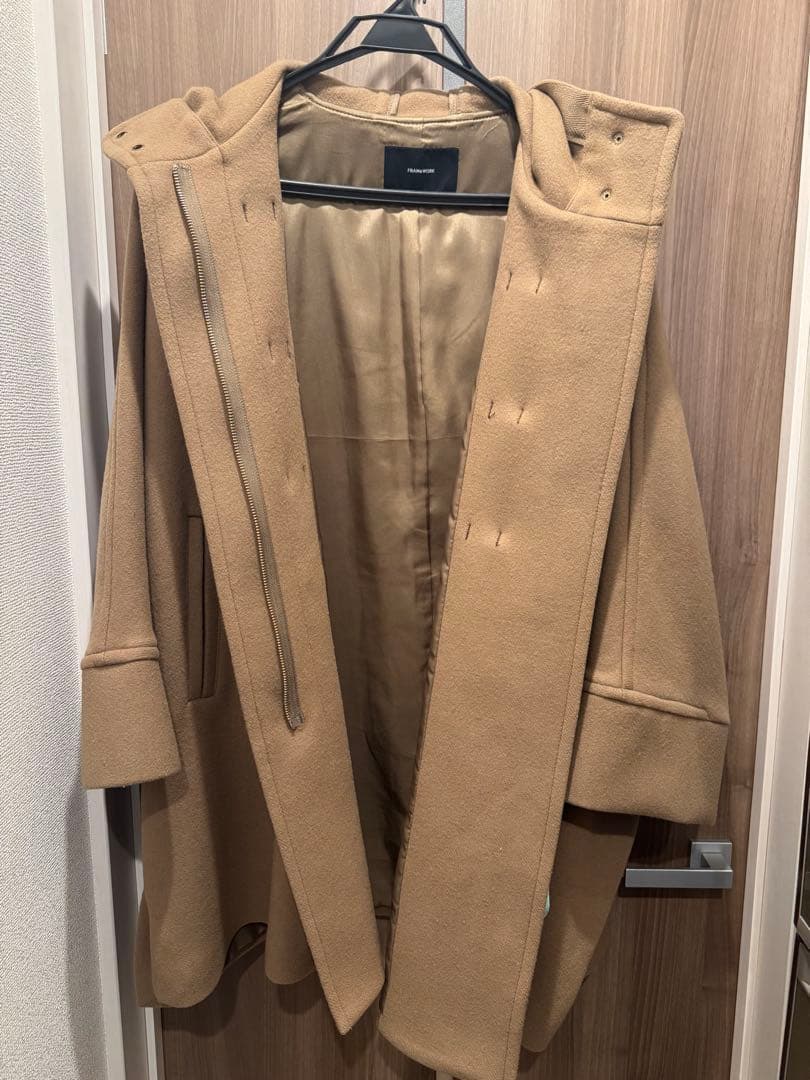 Rungo。Framework メルトン　ダッフルポンチョコート