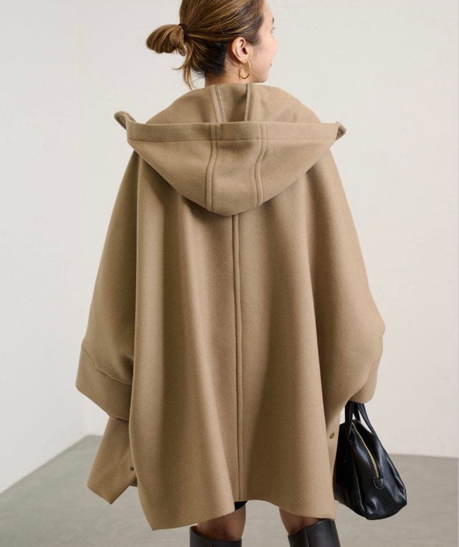 Rungo。Framework メルトン　ダッフルポンチョコート