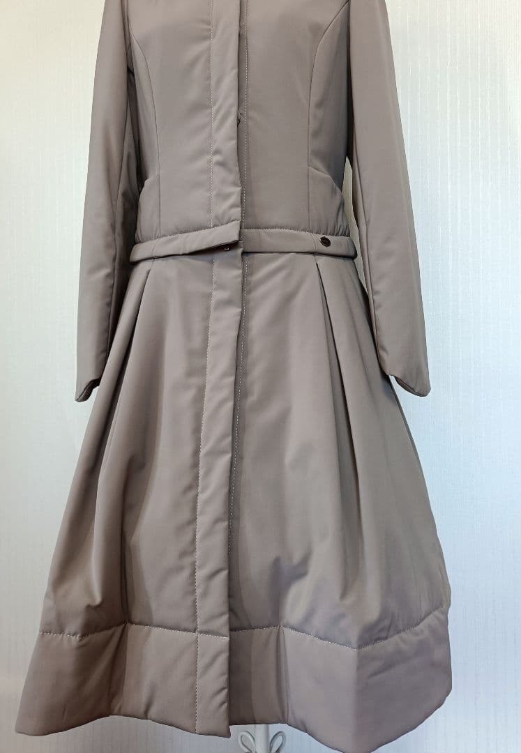 ☆フォクシーニューヨーク2way中綿コートライトブラウン希少42☆
