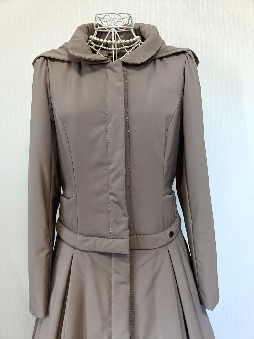 ☆フォクシーニューヨーク2way中綿コートライトブラウン希少42☆