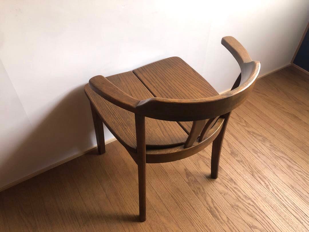 飛騨家具 浜本工芸 アームチェア⑤ 肘掛け 安楽椅子 楢無垢材 民藝家具 古民家