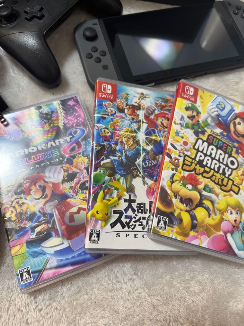 ＊Nintendo switchセット＊コントローラー人気ソフトメモリーカード付